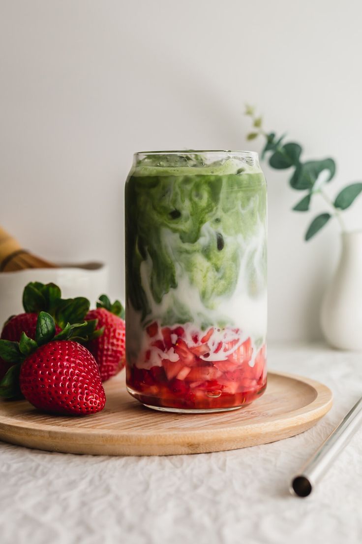 Strawberry matcha